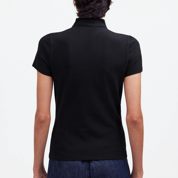 Madewell Short-Sleeve Mockneck Tee - Picture 4 of 4